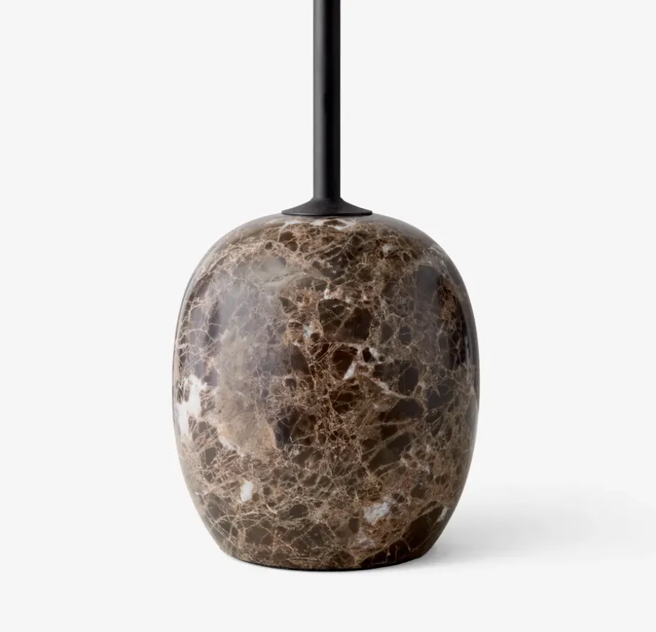 Lato Mesa LN8, Lacquered walnut-Emperador marble