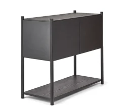 Librería Sceene bookcase C, Roble teñido negro