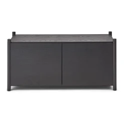 Librería Sceene bookcase G, Roble teñido negro