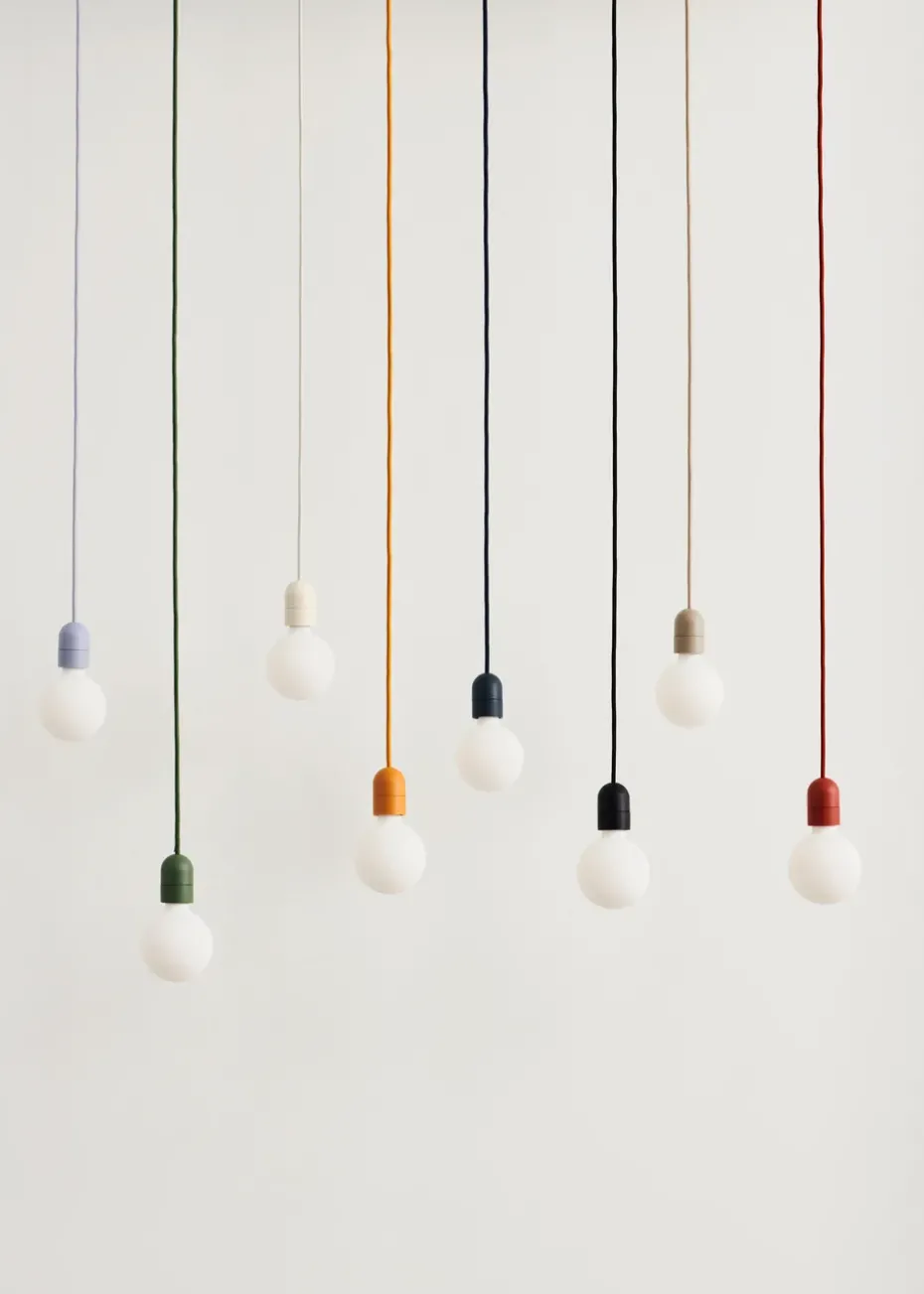 Lámpara colgante Common Pendant Cord set Ø12 cm, Clay white