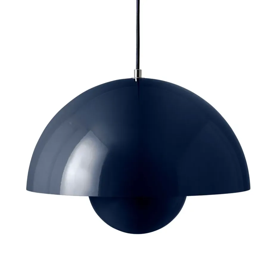 Lámpara colgante Flowerpot VP7, Azul acero