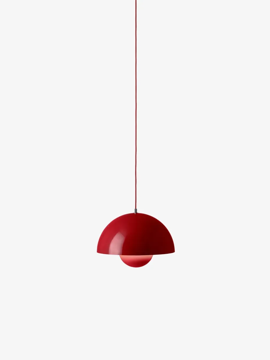 Lámpara colgante Flowerpot VP7, Vermilion red