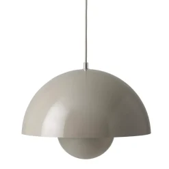 Lámpara colgante Flowerpot VP7, gris-beige