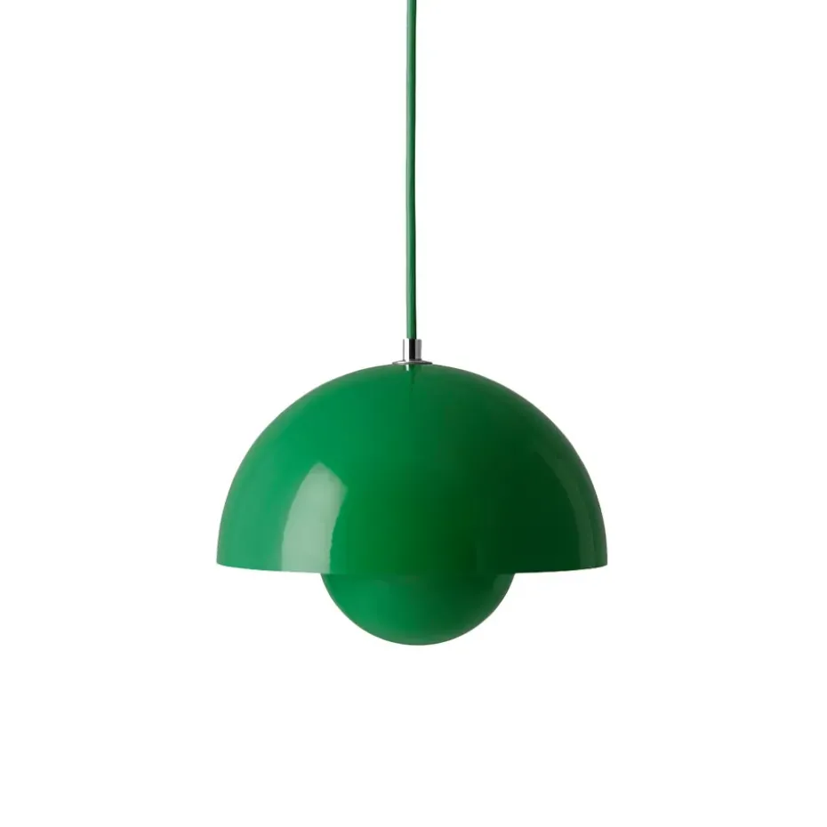 Lámpara colgante FlowerPot VP1, Signal green