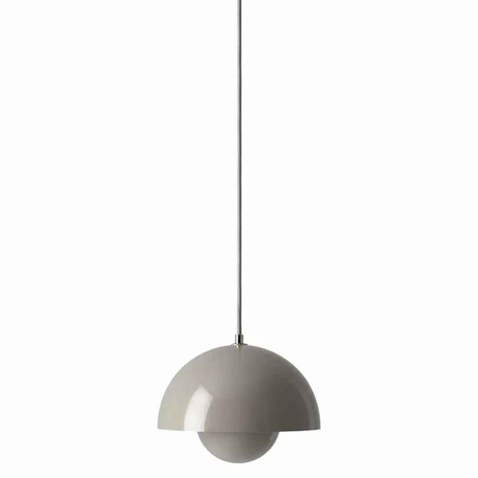 Lámpara colgante FlowerPot VP1, Gris-beige