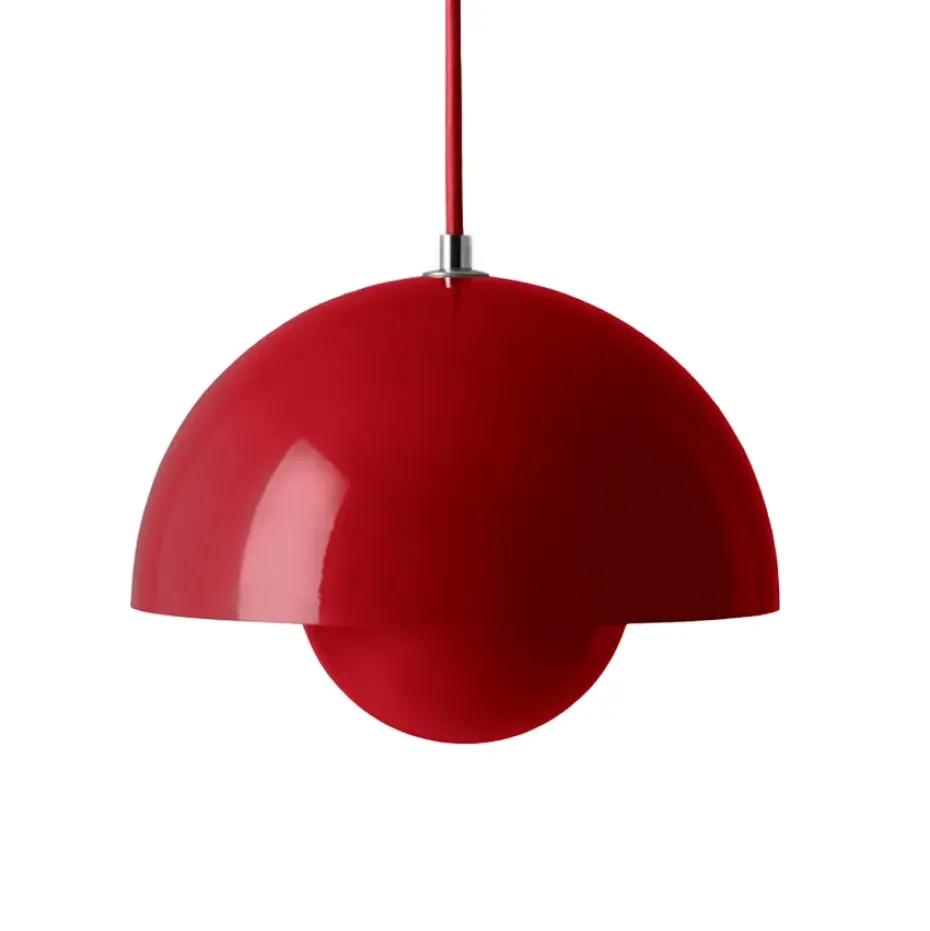 Lámpara colgante FlowerPot VP1, Vermilion red