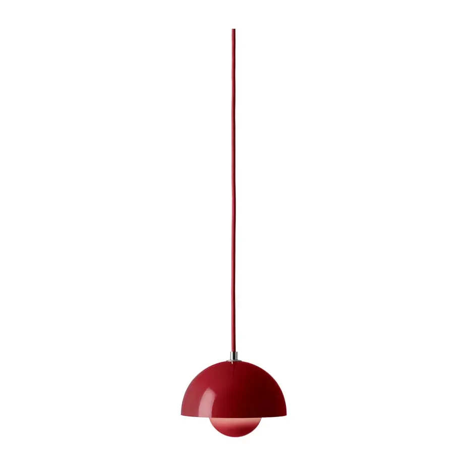 Lámpara colgante Flowerpot VP10, Vermilion red