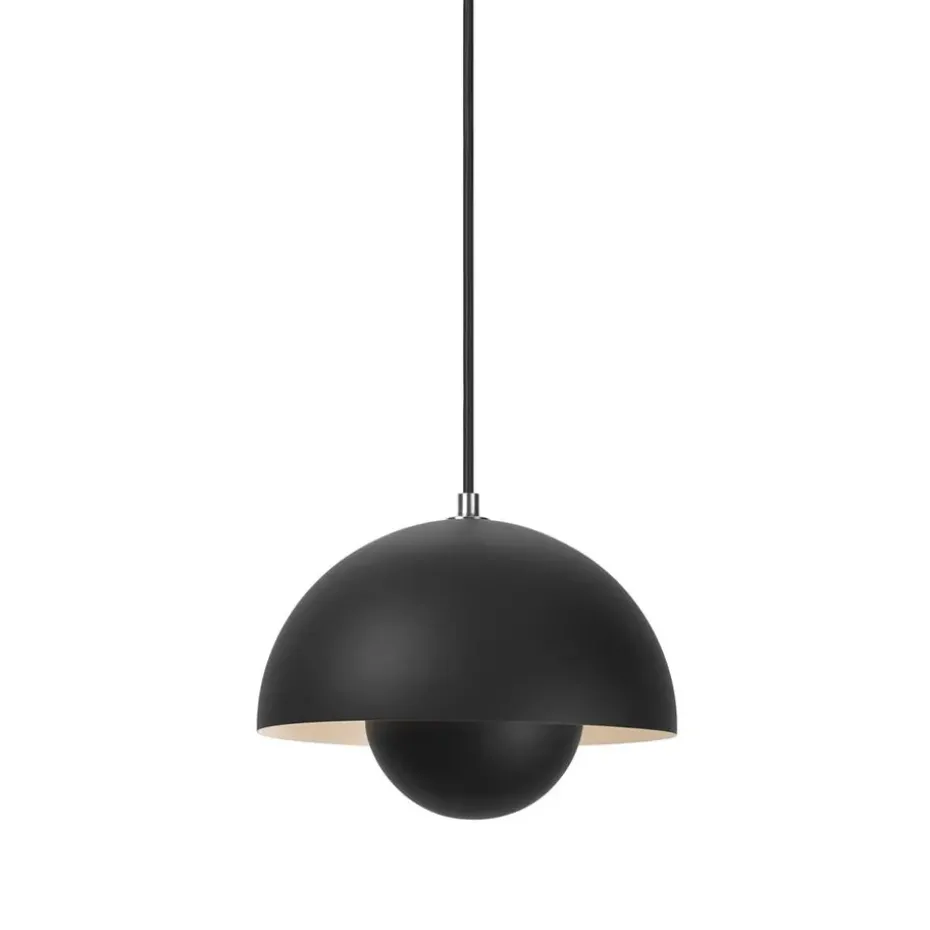 Lámpara colgante FlowerPot VP1, Negro mate
