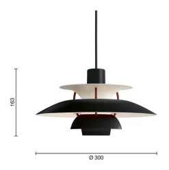 Lámpara colgante PH 5 Black Edition 2025 MINI, Negro