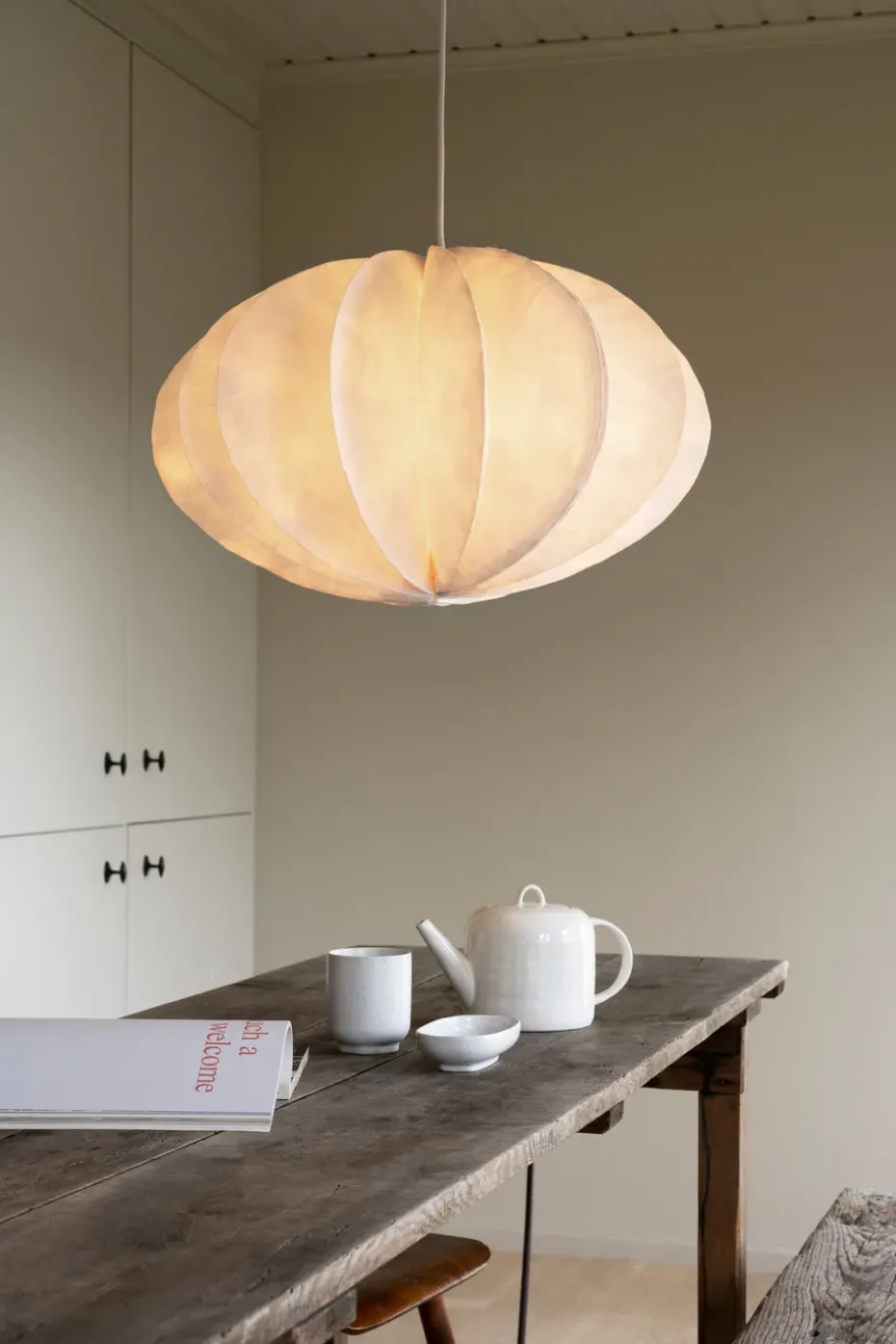 Lámpara colgante Pumpkin, White