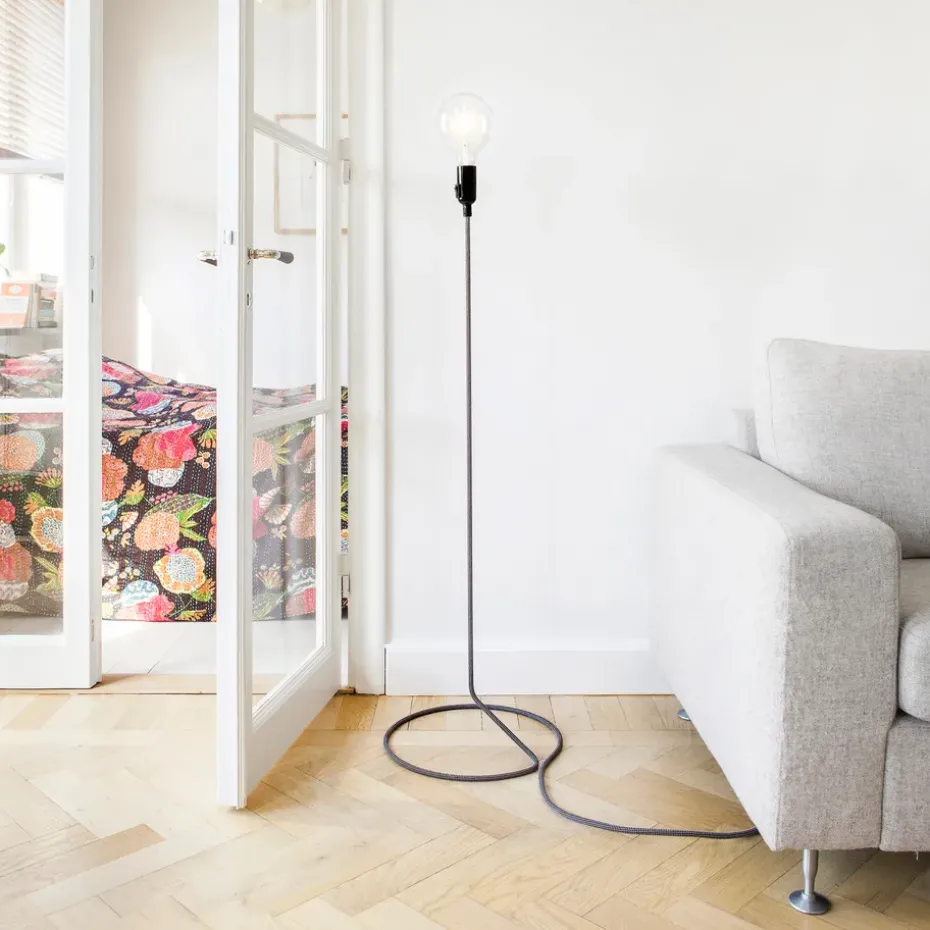 Lámpara Cord lamp, negro-blanco