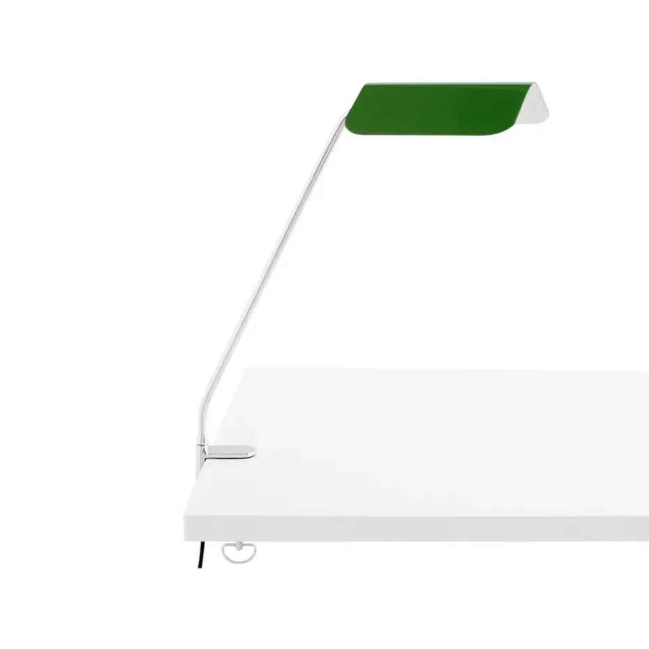 Lámpara de escritorio Apex Clip, Emerald green