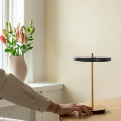 Lámpara de mesa Asteria Move, Anthracite