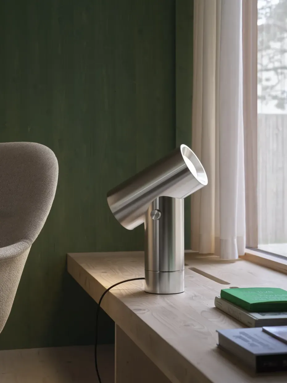 Lámpara de mesa Beam 45,4 cm, Polished aluminium