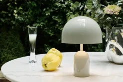 Lámpara de mesa Bell Portable LED 28 cm, Grey