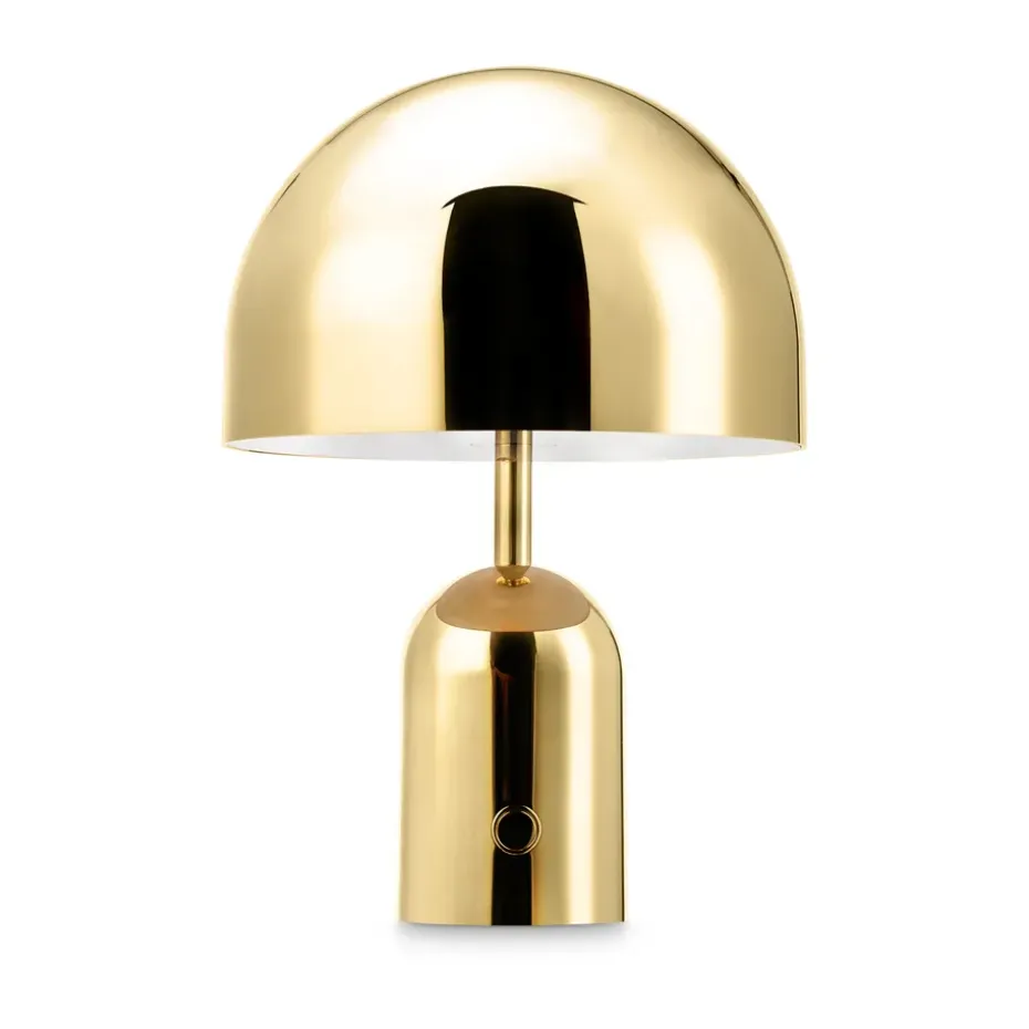 Lámpara de mesa Bell Portable, Dorado
