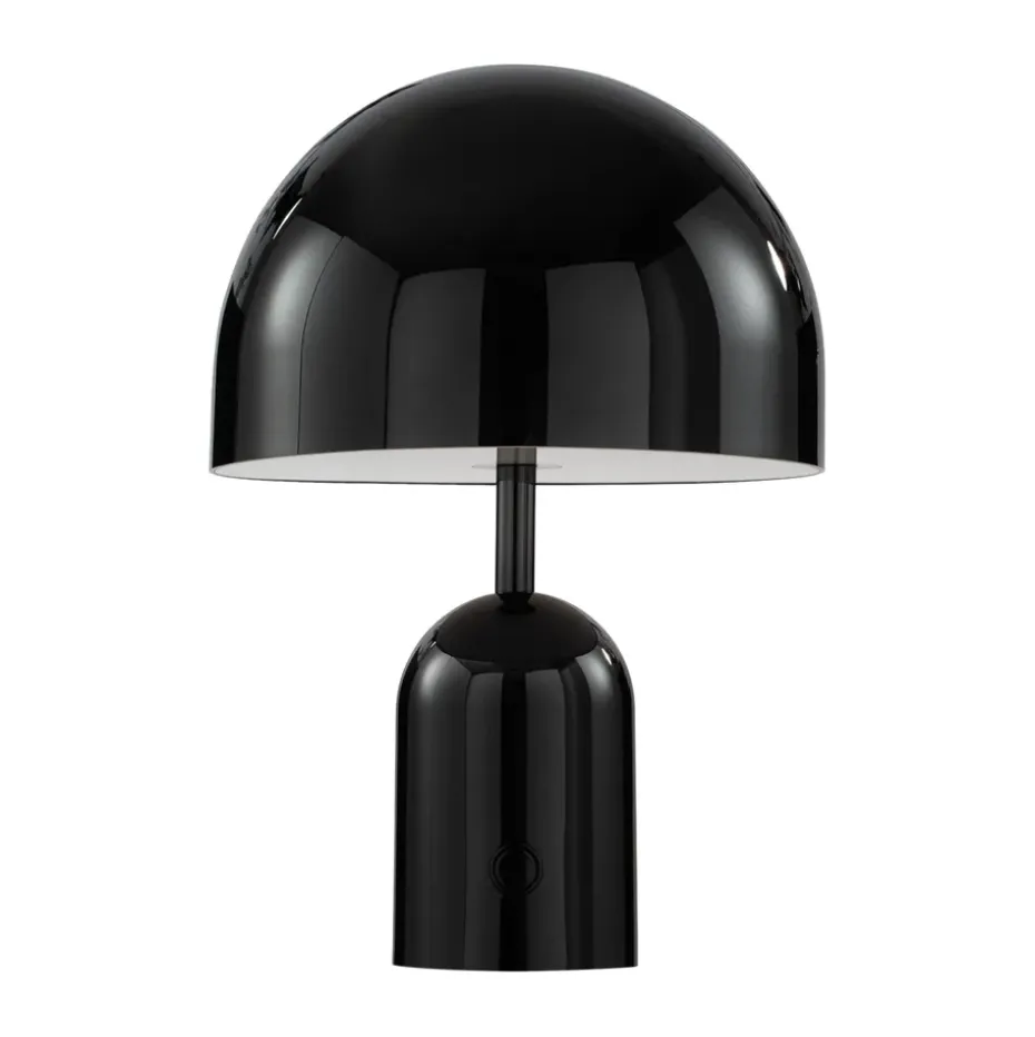 Lámpara de mesa Bell Portable LED 28 cm, Negro