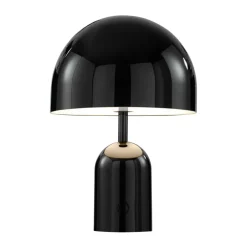 Lámpara de mesa Bell Portable LED 28 cm, Negro