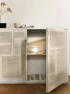 Lámpara de mesa Block Lamp, cable blanco