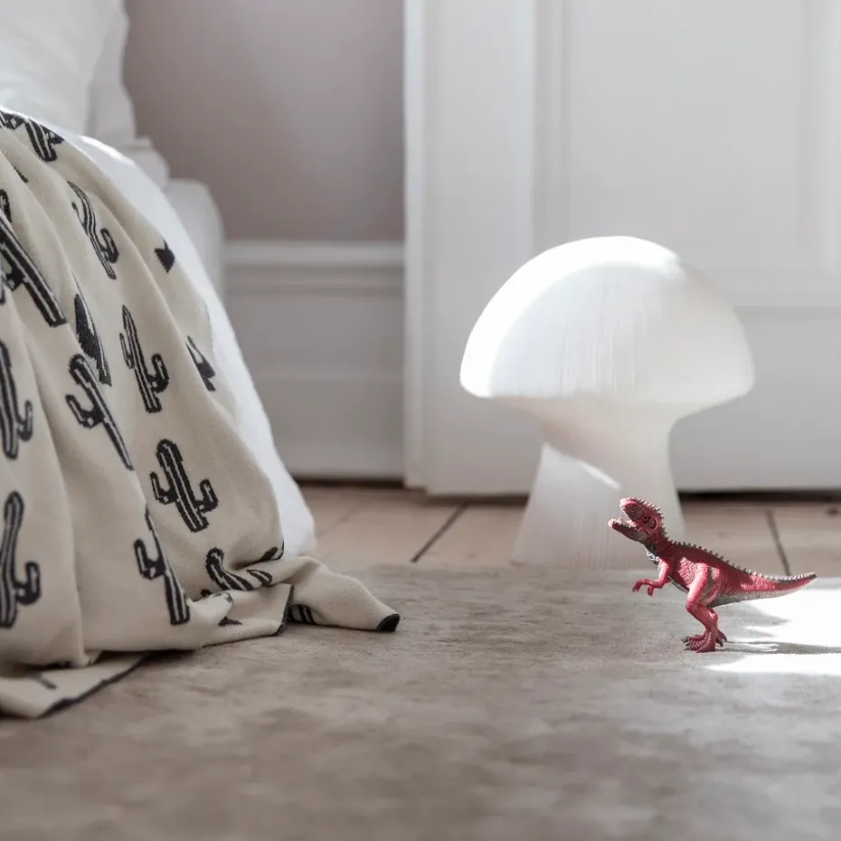 Lámpara de mesa Byon Mushroom, blanco