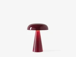Lámpara de mesa Como portable SC53, Red brown