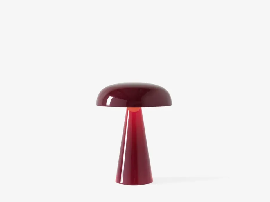 Lámpara de mesa Como portable SC53, Red brown