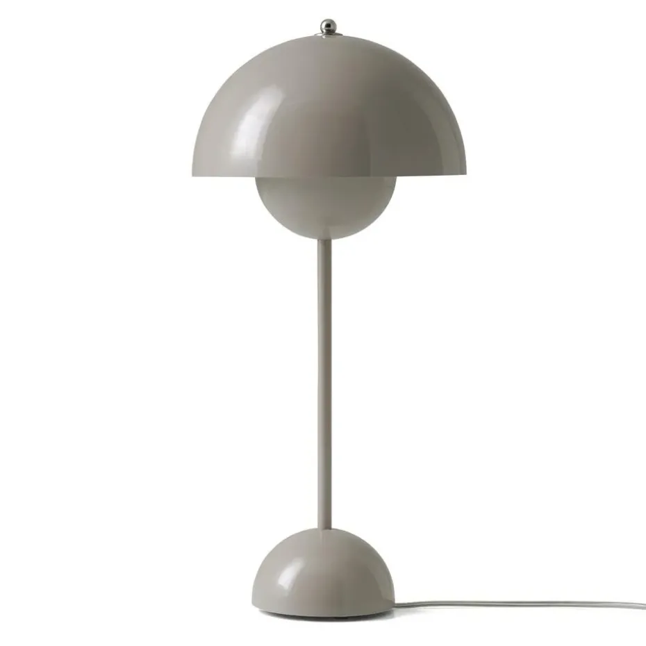 Lámpara de mesa FlowerPot VP3, gris-beige