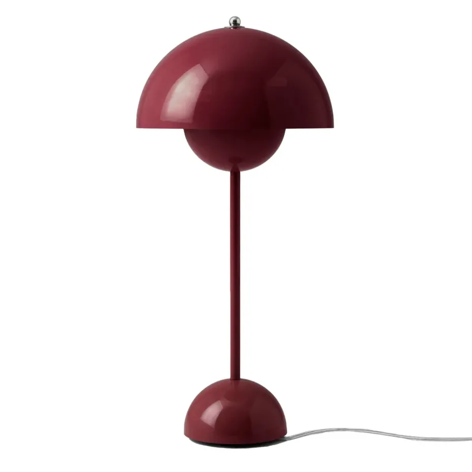 Lámpara de mesa FlowerPot VP3, Dark plum