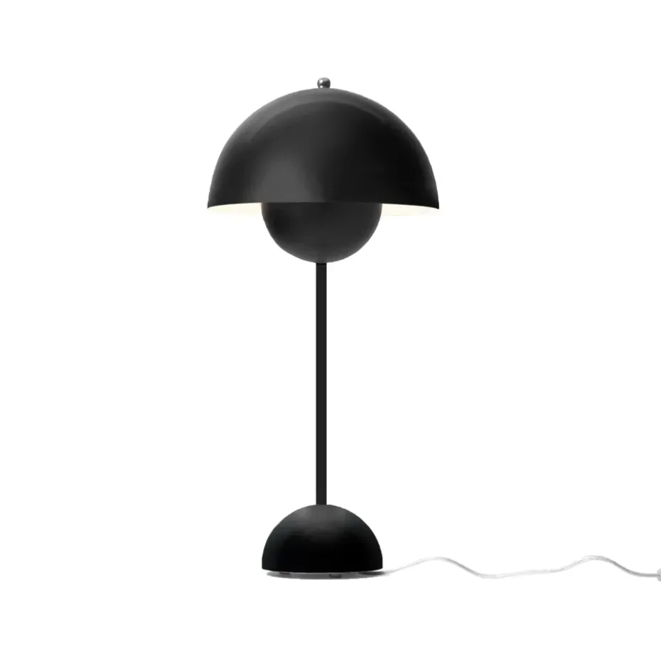 Lámpara de mesa FlowerPot VP3, negro mate