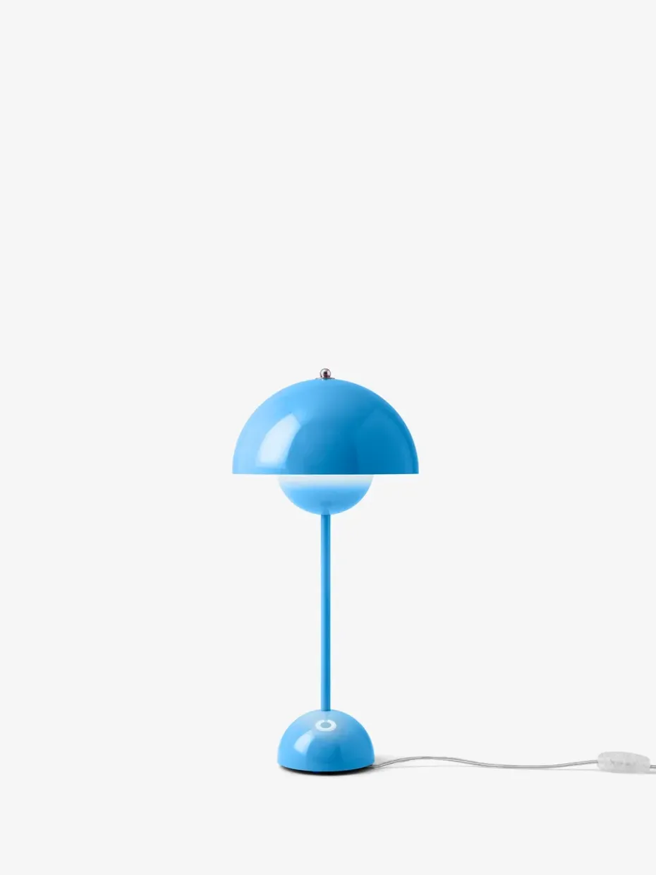 Lámpara de mesa FlowerPot VP3, Swim blue