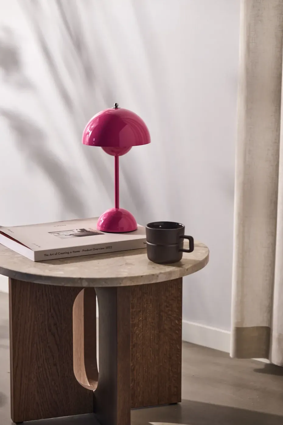 Lámpara de mesa Flowerpot portable VP9, Tangy pink