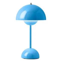 Lámpara de mesa Flowerpot portable VP9, Swim blue