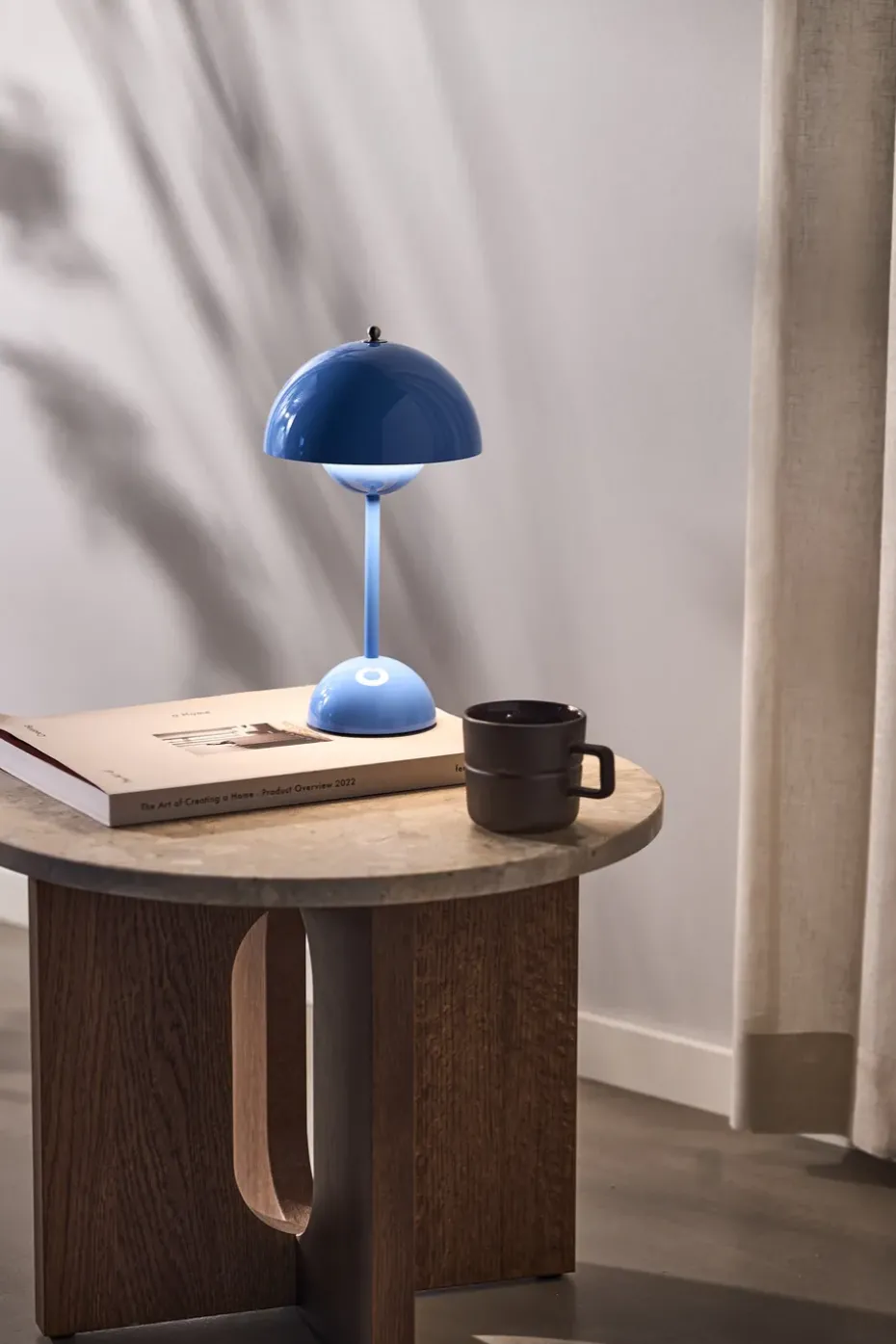 Lámpara de mesa Flowerpot portable VP9, Swim blue