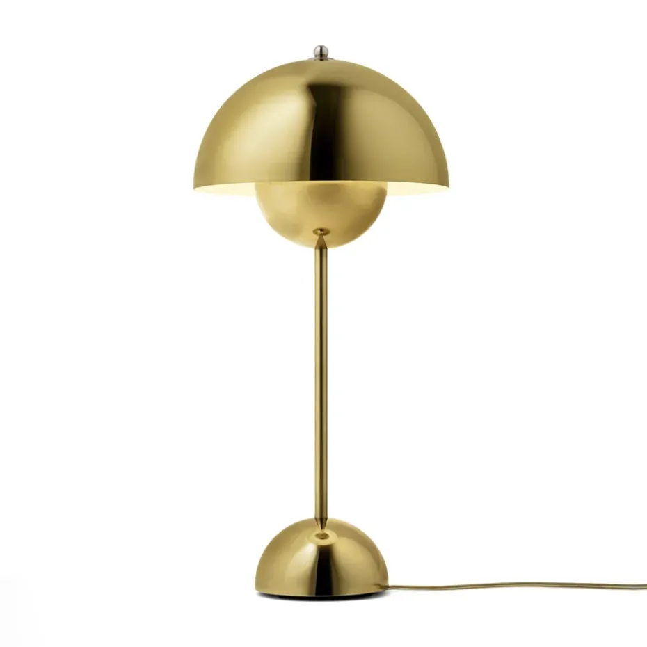 Lámpara de mesa FlowerPot VP3, Brass-plated