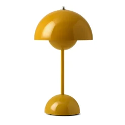 Lámpara de mesa Flowerpot portable VP9, Mustard