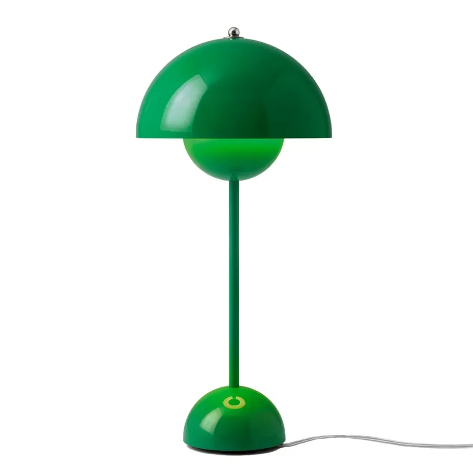 Lámpara de mesa FlowerPot VP3, Signal green