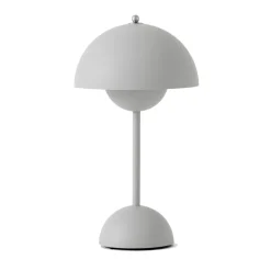 Lámpara de mesa Flowerpot portable VP9, Matt light grey