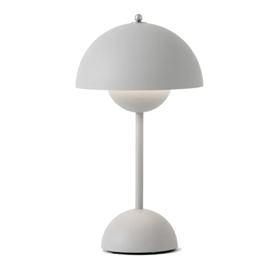Lámpara de mesa Flowerpot portable VP9, Matt light grey