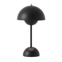 Lámpara de mesa Flowerpot portable VP9, Matt black