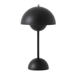Lámpara de mesa Flowerpot portable VP9, Matt black