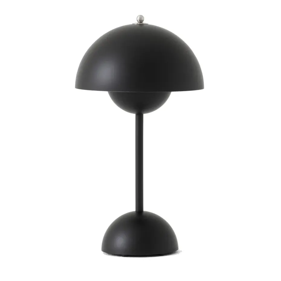 Lámpara de mesa Flowerpot portable VP9, Matt black