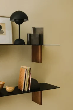 Lámpara de mesa Flowerpot portable VP9, Matt black