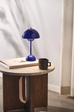 Lámpara de mesa Flowerpot portable VP9, Cobalt blue