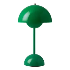 Lámpara de mesa Flowerpot portable VP9, Signal green