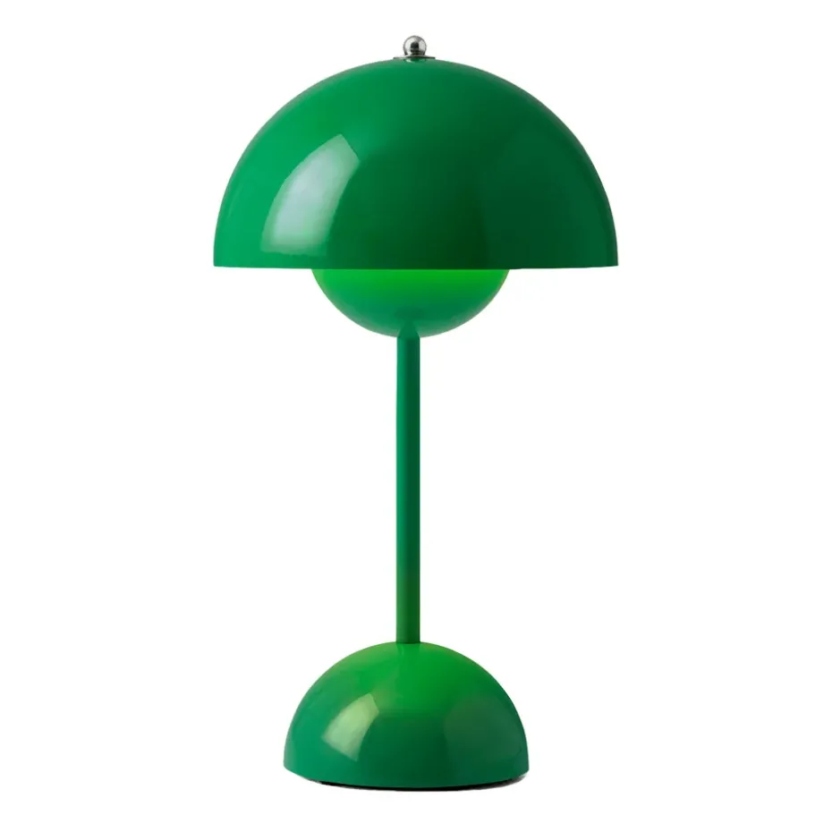 Lámpara de mesa Flowerpot portable VP9, Signal green