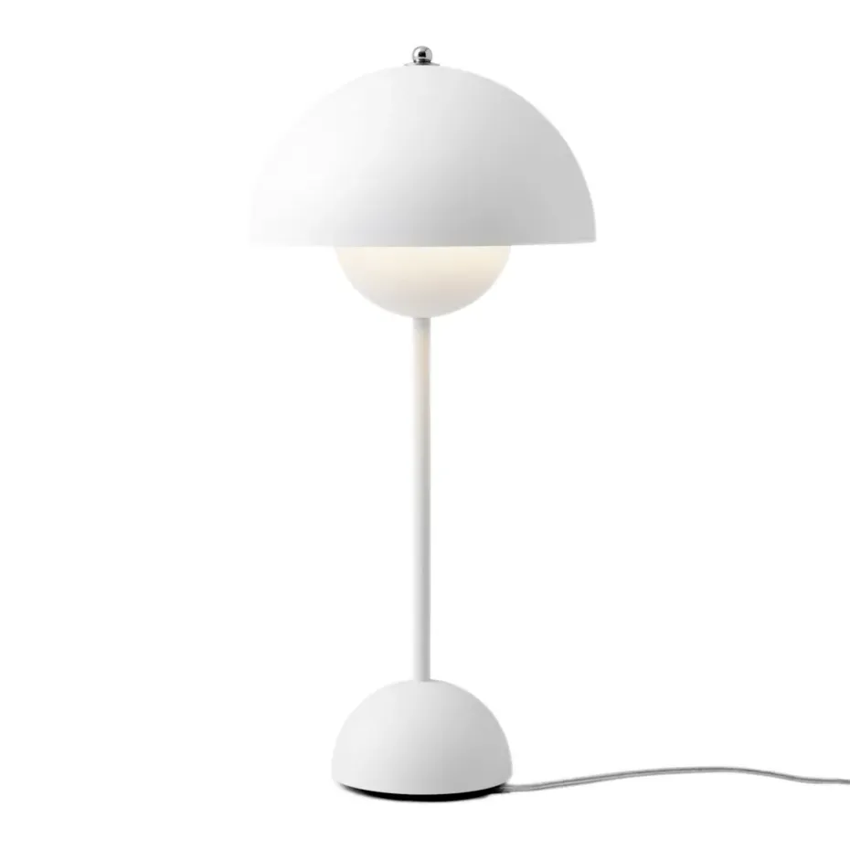 Lámpara de mesa FlowerPot VP3, blanco mate