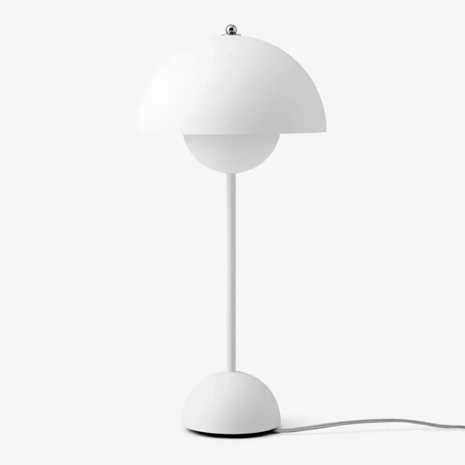 Lámpara de mesa FlowerPot VP3, blanco mate