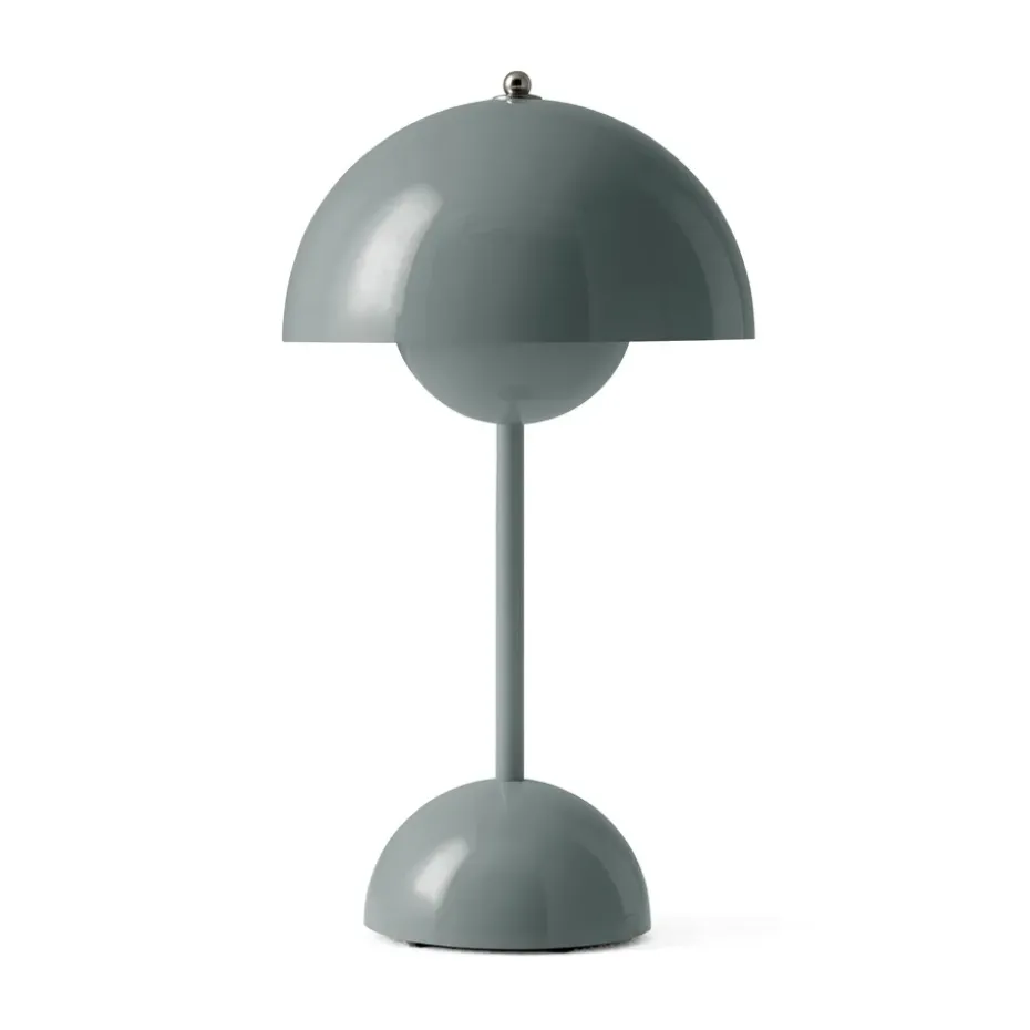 Lámpara de mesa Flowerpot portable VP9, Stone blue