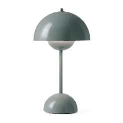 Lámpara de mesa Flowerpot portable VP9, Stone blue