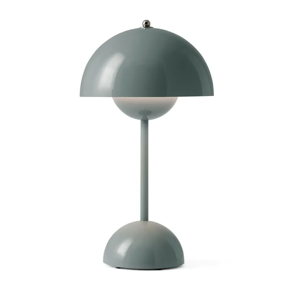 Lámpara de mesa Flowerpot portable VP9, Stone blue